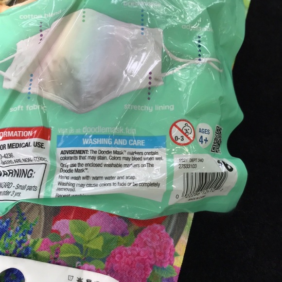 NWT 13 Reusable Children’s Face Masks 3 Packs of 3 & 1Pk of 4 Doodle Masks Space - Picture 1 of 16